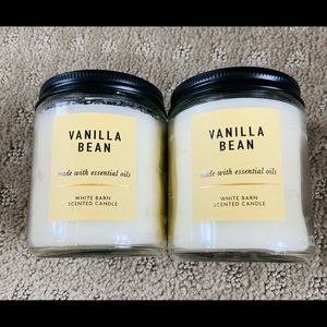 2- White Barn Vanilla Bean Candles